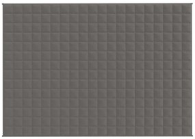 Manta pesada 6 kg 140x200 cm tecido cinza