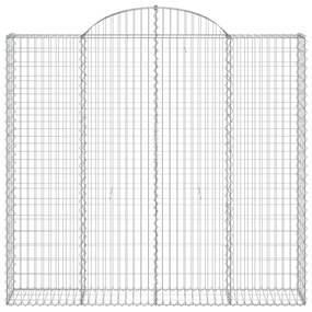Cestos gabião arqueados 2pcs 200x30x180/200cm ferro galvanizado