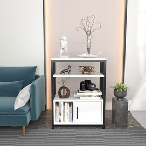 Estante Letos – Branco/Preto – 60x80x29,6 cm