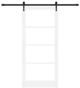 Conjunto de Porta Deslizante vidaXL com Hardware Branco 93x211 cm Made