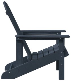 Cadeira Adirondack Azul-marinho 74x82x91 cm HDPE