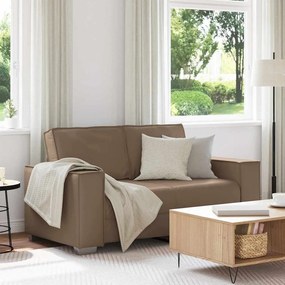 Sofá Loveseat vidaXL Cappuccino 120 cm em Couro Sintético
