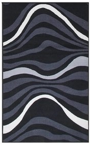 vidaXL Tapete/passadeira 80x150 cm preto