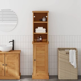 vidaXL Conjunto de Móveis para Banheiro 2 pcs Marrom e marrom mel