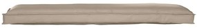 almofadas de palete para banco 2 pcs taupe 150x40x8 cm tecido oxford