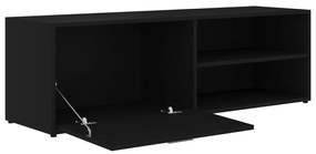 Móvel de TV 120x34x37 cm derivados de madeira preto