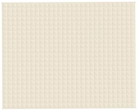 Manta pesada 11 kg 235x290 cm tecido creme-claro