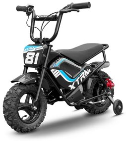 Mini Mota elétrica para crianças Bateria 250W E.SUPERBIKE C/Limitador velocidade Azul