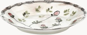 Pratos fundos em porcelana Fine Bone China Midnight Flowers, conjunto de 2