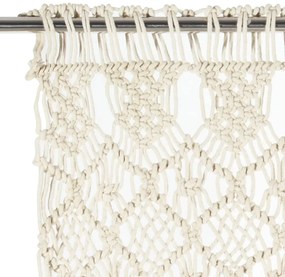 Cortina em macramé 140x240 cm algodão