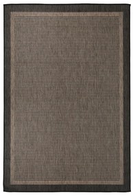 Tapete de tecido plano para exterior 160x230 cm castanho-escuro