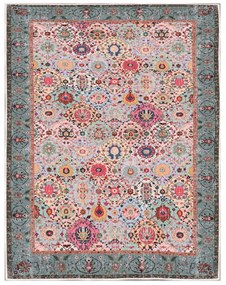 Tapete Woosonıl091 – Creme, Vermelho, Laranja, Azul, Verde – 160x230 c