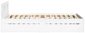 Estrutura cama c/ cabeceira sem colchão 90x190 cm branco