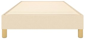 Estrutura de cama sem colchão 80x200 cm creme