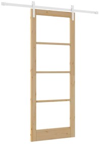 Porta Deslizante com Conjunto de Ferragens 'ORKDAL'Madeira Maciça &amp; Vi