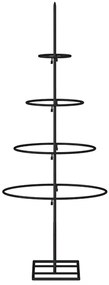 Árvore de Natal para decoração 60 cm metal preto