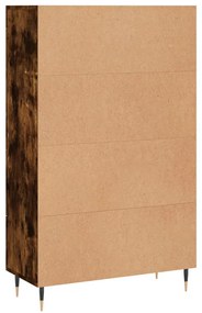 Armário alto derivados de madeira 69,5x31x115cm carvalho fumado