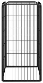 Canil com 4 painéis 50x100 cm aço revestido a pó preto