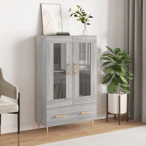 vidaXL Armário alto derivados de madeira 69,5x31x115cm cinza sonoma