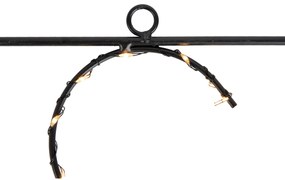 Candeeiro de parede de Natal preto XMAS incl. LED com temporizador IP44 - Yoro