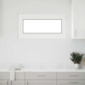 vidaXL Janela de porão "RISOR" 100x50 cm oscilobatente DIN direita branca