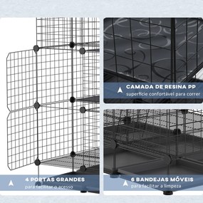 Recinto Metálico para Animais de Estimação DIY Recinto para Pequenos A