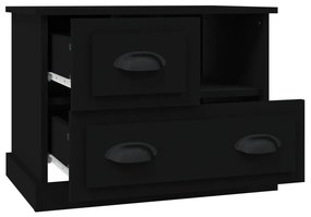 Mesa de cabeceira 60x39x45 cm preto
