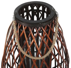 Lanterna decorativa castanha 60 cm KIUSIU Beliani