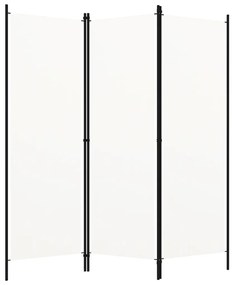 Divisória de quarto com 3 painéis 150x180 cm branco nata
