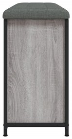 Banco sapateira gaveta articulada 102x32x56 cm cinzento sonoma