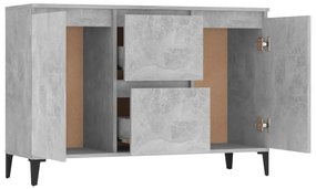 Aparador 104x35x70 cm derivados de madeira cinza cimento