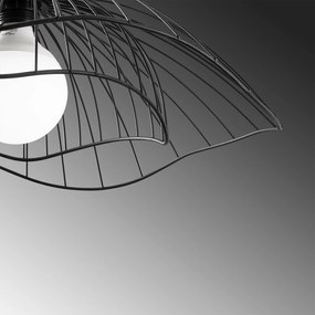 Candeeiro de Teto Farac – Preto – 50 x 50 cm