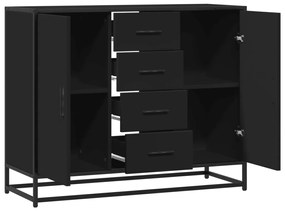 Aparador 92x35x76 cm derivados de madeira preto