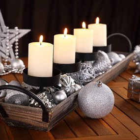Conjunto de 103 bolas de Natal com diversos tamanhos e padrões Prateado