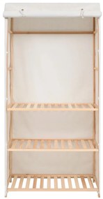Roupeiro/guarda-roupa 3 prateleiras 79x40x170 cm