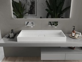 Mexen Ava lavatório de bancada de aglomerado B/O 100 x 46 cm, branco - 23011000