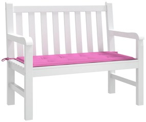 Almofada para Banco de Jardim Rosa 120x50x4 cm Tecido Oxford