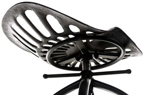 Banco de bar Mimosa 43 x 74-94 x 43 cm Preto