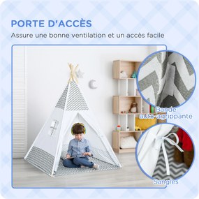 Tenda de brincar para crianças com motivos gráficos 1,2 x 1,2 x 1,55 m - Porta com fecho, janela, tapete, almofada e saco de transporte incluídos - pa