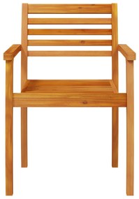Cadeiras de jardim 4 pcs 59x55x85 cm madeira de acácia maciça