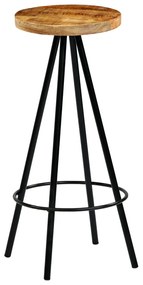 Cadeiras de bar 4 pcs madeira de mangueira maciça