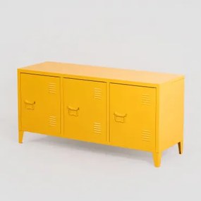 Móvel Tv Cacifo Em Aço Pohpli Amarelo Albero - Sklum