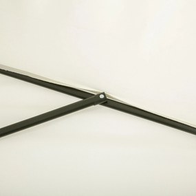 Meia chapéu de sol 230x130x245 cm Chapéu de sol para Parede Jardim com
