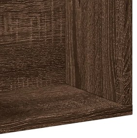 Armário parede 75x18x16,5cm derivados madeira carvalho castanho