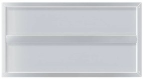 Prateleiras de parede 2 pcs 75x40x3 cm aço inoxidável prateado