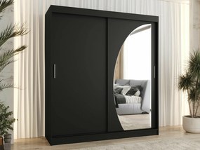 Roupeiro Hartford 506, Preto, 200x180x62cm, 149 kg, Portas de roupeiro: Deslizante