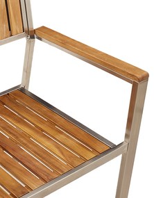 Conjunto de Jantar de Jardim vidaXL 3 Peças Madeira Sólida de Acácia,