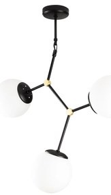 Candeeiro de Teto Damar – Preto e Branco – 55 x 15 cm