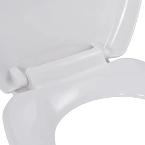 Tampo de sanita fecho suave com design remoção rápida branco