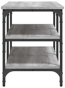 Banco sapateira 100x38,5x49cm derivados madeira cinzento sonoma